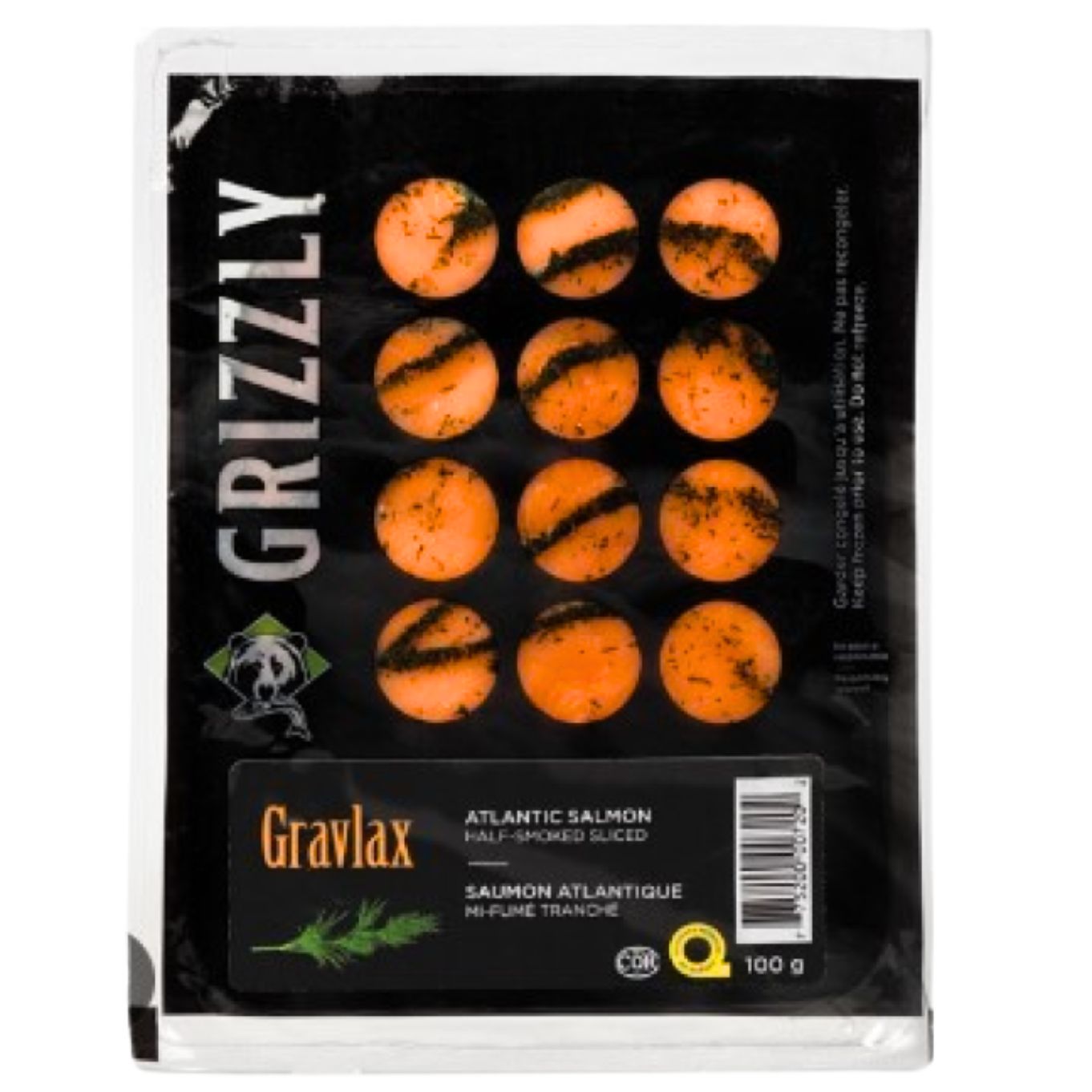 Saumon Atl. Mi-Fumé Tranché Gravlax