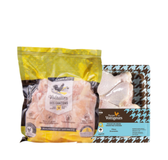 Pilons de poulet de grain 